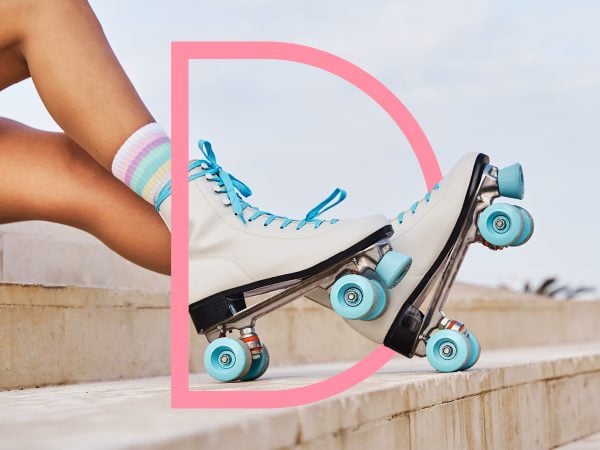 skate-date-close-up-of-women's-roller-skate-bondi-festival-letter-d