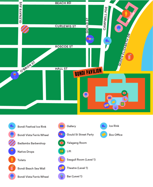 Bondi Festival map