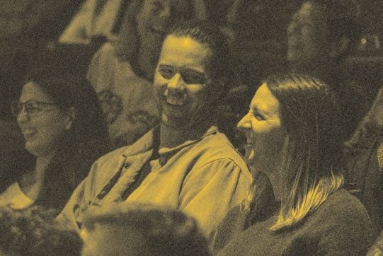 Crowd laughing at Bondi Festival Comedy Gala