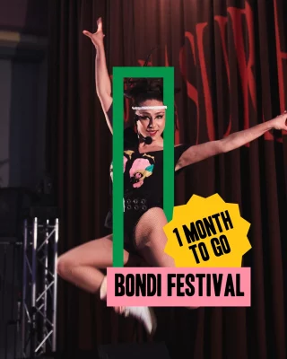 Only one month left to go until winter's best fest. 🎡✨  Are you dreaming of gliding around our gorgeous coastal ice rink or reaching new heights in our famous ferris wheel? Have you been holding out to dance with @BettyGrumble and sketch alongside your favourite artists at @GladdyDrawingClub? If you just can't wait for Bondi Festival, now's the time to lock in those tickets. There's only one month left to go!  Full program at the link in our bio.  @WaverleyCouncil @BondiPavilionOfficial #BondiFest #BondiFestival